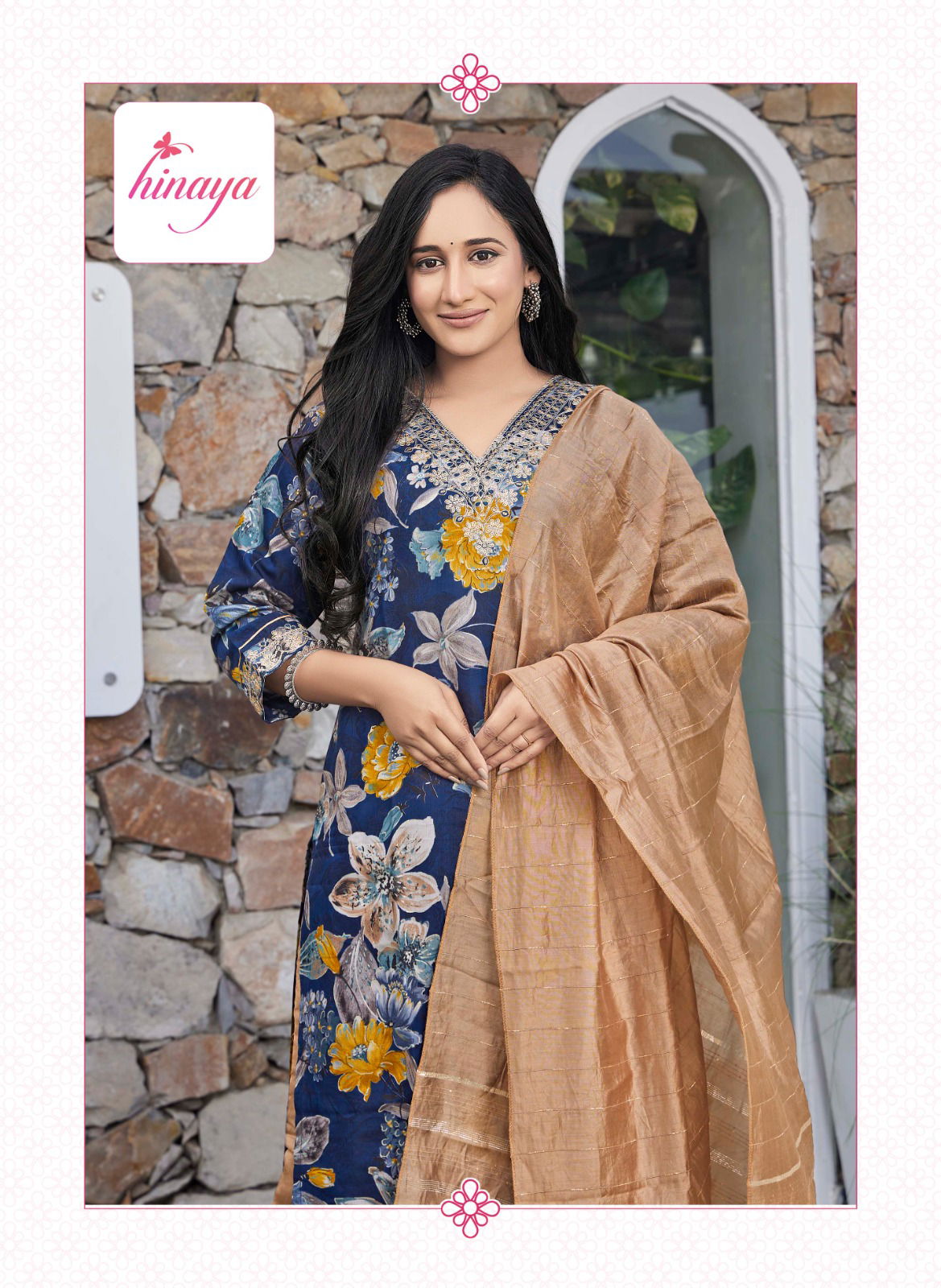 Resham 16 By Hinaya Modal Printed Kurti With Bottom Dupatta Wholesale Price In Surat